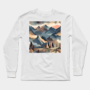 in the mountains ends Long Sleeve T-Shirt